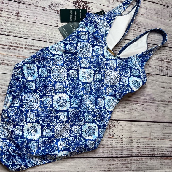 Ralph Lauren Beach Club One Piece Swimsuit - Picture 3 of 7